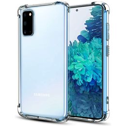 Luxury Clear Cases For Samsung Galaxy S20 Fe S10 S9 S8 Plus Hybrid Transparent PC Hard Cover Note 10 Lite 9 8 S7