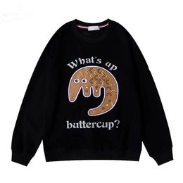 European and American autumn winter men's sweatshirt cartoon printing casual pullover sweater