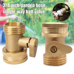 Watering Equipments 3/4 Inch Garden Hose Shut Off Ball Valves Water Pipe Faucet Connector Tool Yard D6