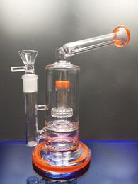 Glass Bong Accessories Smoking Pipe Matrix Percolators Bongs Accessory Clear Hookahs Color Edge Water pipe diegoddshop