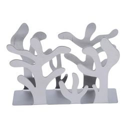 Tissue Boxes & Napkins 2023 Box Stainless Steel Napkin Rack Holder Cutlery Floral Hollow-Out Design Table Decoration