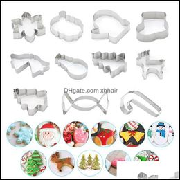 Bakeware Kitchen, Dining Bar Home & Gardenstainless Steel Christmas Cookie Cutters Cake Fondant Cutter Mold Baking Cupcake Pastry Diy Tools