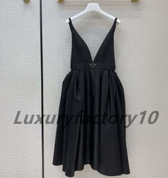Newest Sexy Party Dress Outdoor Wear Trend Nylon Style Puffer Skirt Waist Prom Suspenders Sling Midi Dress Inverted Triangle