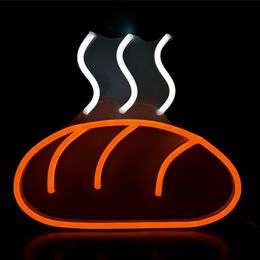 Bread Sign LED Neon Lights Cute Style Girl's Room Decoration Bar Commercial RestaurantPublic Places 12 V Super Bright