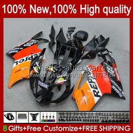 Moto Fairings For Aprilia RSV1000R Mille RV60 RSV-1000 RSV1000 R RR 04 05 06 Bodywork 11No.15 RSV1000RR RSV 1000 R 1000R 1000RR 2004 2005 2006 Bodys Kit orange glossy
