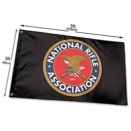 National Rifle Association Flag Vivid Colour UV Fade Resistant Double Stitched Decoration Banner 90x150cm Sports Digital Print Wholesale