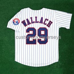 Men Women Youth Embroidery Tim Wallach Mont Expos Home w/ Team Patch White Jersey All Sizes