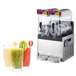 110V Commercial Slush Machine Ice Drink Blender Large Capacity Smoothie Maker Snow Melt Snow Mud Making Machine