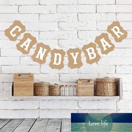 High Quality 1PC CANDYBAR English Letter Banner Hanging Bunting Flag Decoration For Birthday Party Decor Wedding Party Supplies