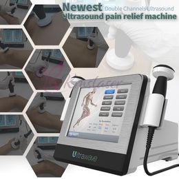 Double Channels Ultrasound Therapy Machine Health Physiotherapy Medical Use High Intensity Focused Ultrawave For Pain Relief