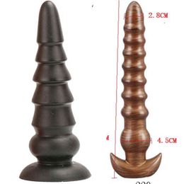 Nxy Anal Toys Huge Dildo No Vibrator Long Tail Butt Plug Adult Sex for Women Men Strapon Big Suction Cup Prostate Massager Toy 1218