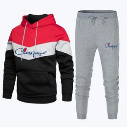 2022 Mens Brand Tracksuit Hoodies and Jogger Pants High Quality Male Outdoor Casual Sports Jogging Suit Autumn Gym Outfits