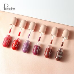 2021 Pudaier's non-sticky cup non-fading lip gloss 25 colors mirror water shimmering mini capsule 4.5ml