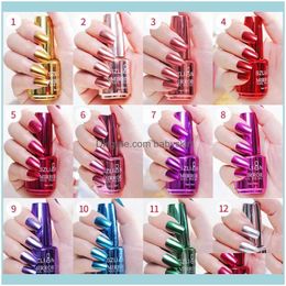 crackle nail polish Salon Health & Beautysale Sier Mirror Effect Metallic Metal Shinning Art Varnish Diy Beauty Decorations