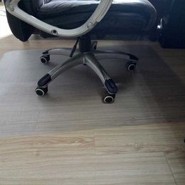 Transparent Nonslip PVC Floor Protector Clear Chair Mat Home Office Rolling Chair Floor Carpet YMP 210727