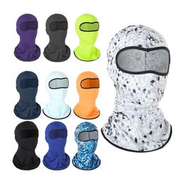 Summer Men Women Camouflage Balaclava Full Face Scarf Mask Neck Gaiter Head Cover Army Cycling Hunting Tactical Airsoft Hat X007