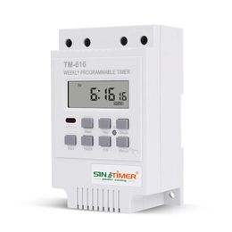 Timers 30AMP Weekly Programmable Digital TIME SWITCH Relay Control Timer 220V Din Rail Mount