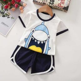 Clothing Sets Summer Baby Boys Girls Cartoon T-shirts Shorts Set Clothes Kids Cute 2PCS Children Pyjamas