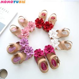 est Summer Kids Shoes Fashion Leathers Sweet Children Sandals For Girls Toddler Baby Breathable Hoolow Out Bow Shoes 210713