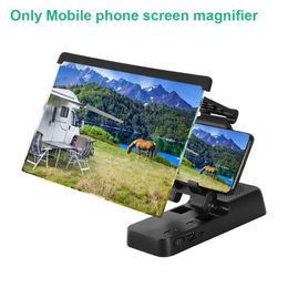 Portable Speakers Projection Gaming Foldable Mobile Phone Screen Magnifier Holder With Speaker Multifunction Universal 3D HD For Movies