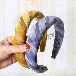 Vintage Velvet Hair Band For Women Gild Turband Headband Hoop Hair Accessories Girls haarband opaska do wlosow Headwear