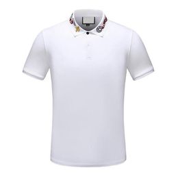 New Men's T-Shirts Luxury Designer Mens Letter Embroidery Polos Tees Shirts For Men Fashion Classical Cotton Hoodie Pullover Tshirt