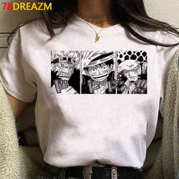 Luffy Zoro tshirt male harajuku kawaii ulzzang vintage t shirt couple clothes G1229