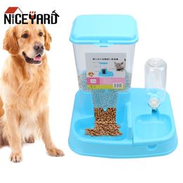 NICEYARD Pet Automatic Feeder Dog Cat Drinking Bowl For Dog Water Drinking Cat Feeding Large Capacity Dispenser Pet Products Y200922