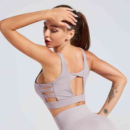 Own Brand Woman Sports Top Solid Sport Bra Push Up Seamless Top Fitness Yoga High Impact Sports Bra Gym Fitness Tops Wear