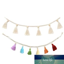 Woven Tassel Garland Decor Home Wall Hanging Decorative Macrame Banner With Beads Colorful Basket Decorative DIY Wall Photo Prop Factory price expert design