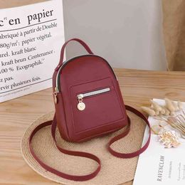 Mini Backpack Women Pu Leather Shoulder Bag for Teenage Girls Kids Fashion New Small Bagpack Female Ladies School Backpack Cute Q0528