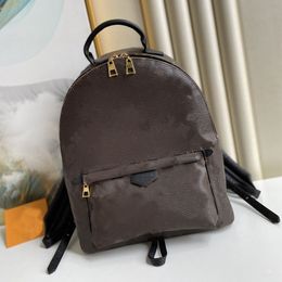 Backpack School Bag Handbag Shoulder Bags Fashion Classic Letters Cowhide Genuine Leather Flower Pattern Zipper Large Capacity Handbags Top Quality
