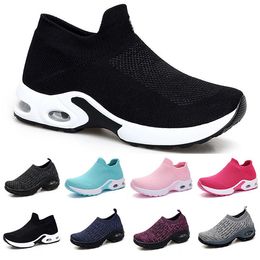 fashion Men Running Shoes type18 White Black Pink Laceless Breathable Comfortable Mens Trainers Canvas Shoe Sports Sneakers Runners 35-42