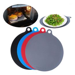Mats & Pads 22cm Soft Non-Stick Round Microwave Mat Resistant Silicone Baking Pad Induction Cooker Table Mate Pastry Tray