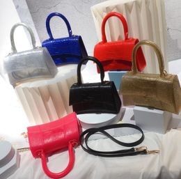 Fashion handbags Simple PVC crocodile one shoulder crossbody bag mini women bags kids purse