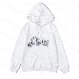 Sweatshirts 21ss Mens Women Designer angels Hoodie sweater Sweatshirts Streetwear t shirt goose canada jackets pa of OW white fog bear angel h