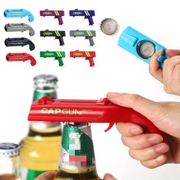 Kitchen Cap Gun Beer Opener Bottle Flying Caps Launcher Shooter Party Drinking Game Toy Gadget Bar Accessories ZC587