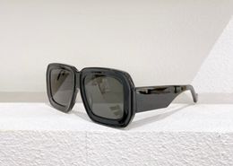 Square Oversize Sunglasses Black GreyLenses Unisex Fashion Sun Glasses occhiali da sole uv400 protection with box