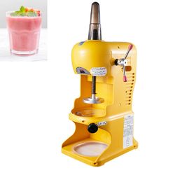 Electric Block Ice Crusher Snow Cone Ice Shaver Planer Machine Maker Snowflake Shaved Ice Machine Snow Milk Tea Shop 220V/110V