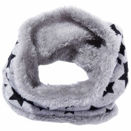 Autumn Winter Children Scarf Kids O-ring Scarves Knitted Plush Boys Girls Neck Collars Warm Kids Neckerchief Children Bufandas H0923