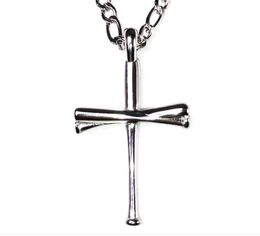 collectable Stainless Steel Baseball Cross Women and Men Bible Verse Necklace Christian Religion Jewelry Gift For Lover