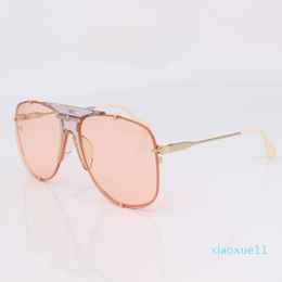 luxury- Quality Oversize Pink Square Pilot Eye Women Women Fashion Brand Sunglasses Men Wear Clear Sunglasses Lens. With Original Box Xvllw