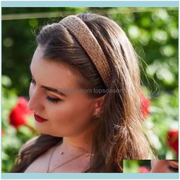 Aessories & Tools Productshaimeikang Handmade St Weave Headband For Women Girls Hair Bands Turban Hoop Bezel Female Fashion Aessories1 Drop