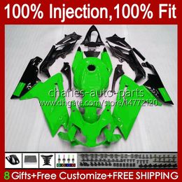 Body Injection For Aprilia RS-125 Gloss green RSV RS 125 RR 125RR 2006 2007 2008 2009 2010 2011 34No.105 RSV-125 RSV125 R 06-11 RSV125RR RS4 RS125 06 07 08 09 10 11 Fairing