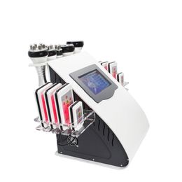 6 in 1 cavitation 40k ultrasonic laser liposuction 8 pads rf body slimming machine