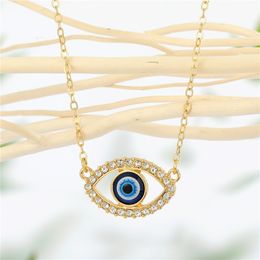 2021 Fashion Gold Punk Evil Eyes Pendant Necklaces For Women Female Boho Vintage Jewellery Gift FD28641724