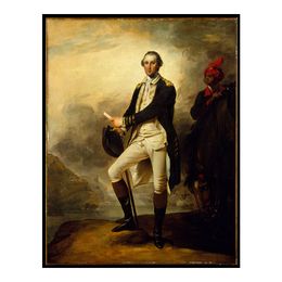 Anishanslin George Washington Painting Poster Print Home Decor Framed Or Unframed Photopaper Material