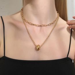 Multilayered K Romantic Choker Necklace Collar Punk Circle Pendant For Bohemian Jewellery Gift Chokers