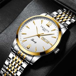 TRS068 TRSOYE Montre-bracelet Wrist High Quality Men Luxury Wrist Watch Stainls Steel Metal Band Dive Watch252I
