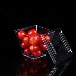 270ml 9.1oz Disposable Take Out Containers Transparent Clear Plastic Food Cups for Jelly Yogurt Mousses Dessert Baking